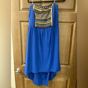 Maurice’s strapless hi-low dress